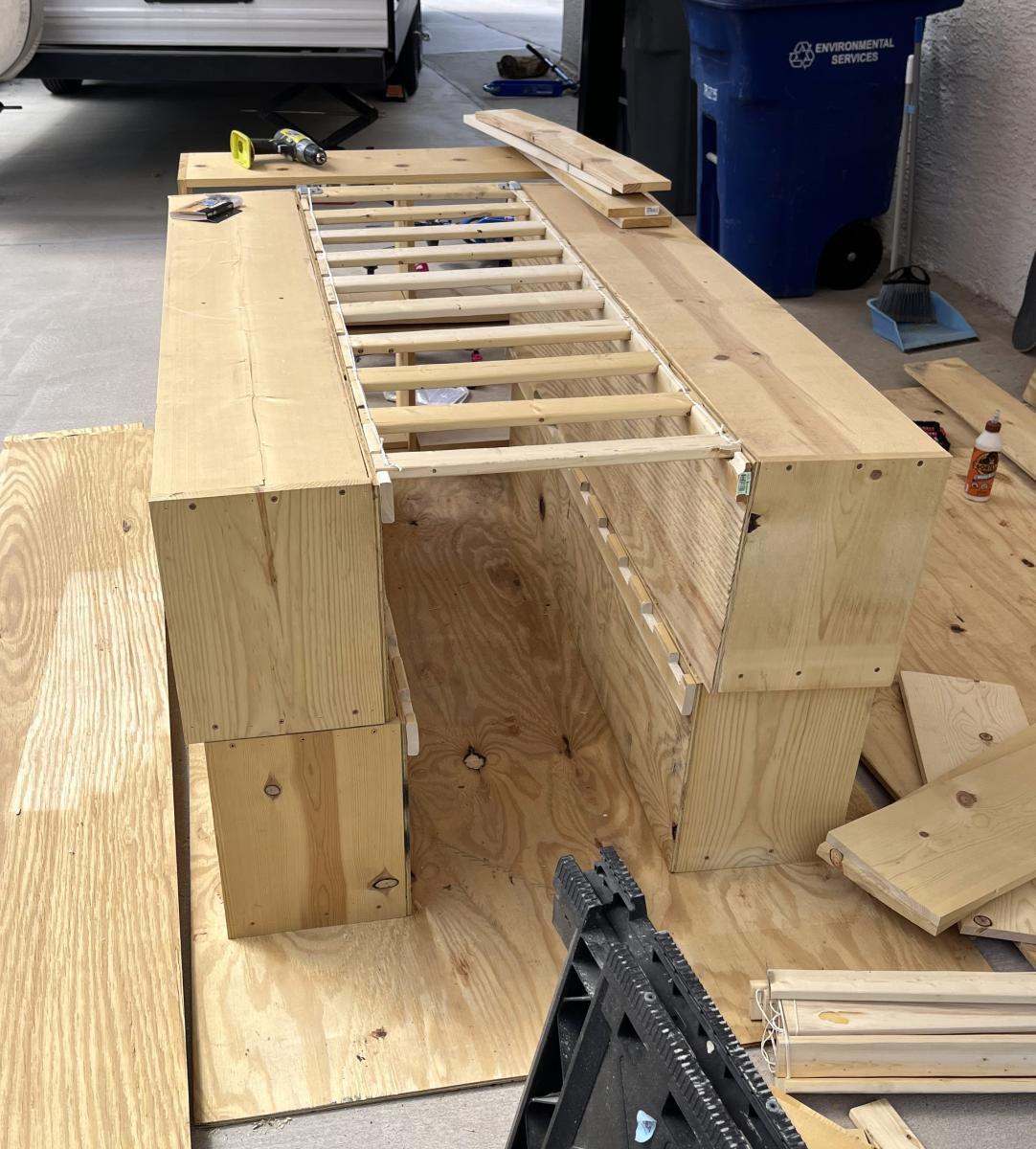 Twin Corner Beds with Storage Tower Ana White